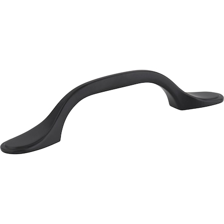 Elements 3" Center-to-Center Matte Black Kenner Cabinet Pull 254-3MB